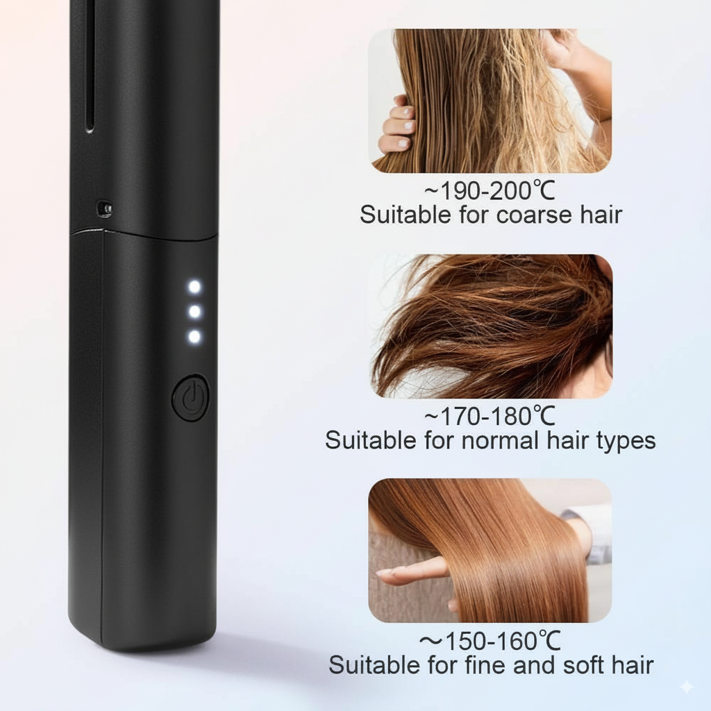 Meneflix Portable Mini Hair Straightener ✨