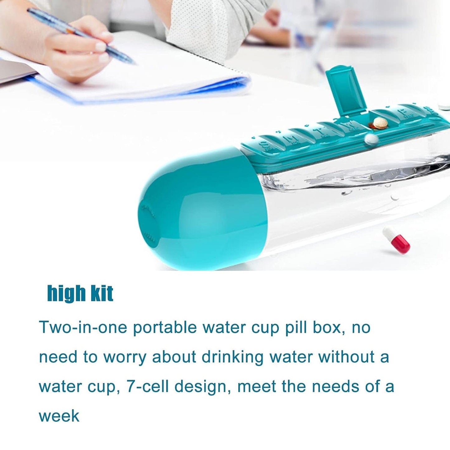 HydraMate – Pill & Water Bottle