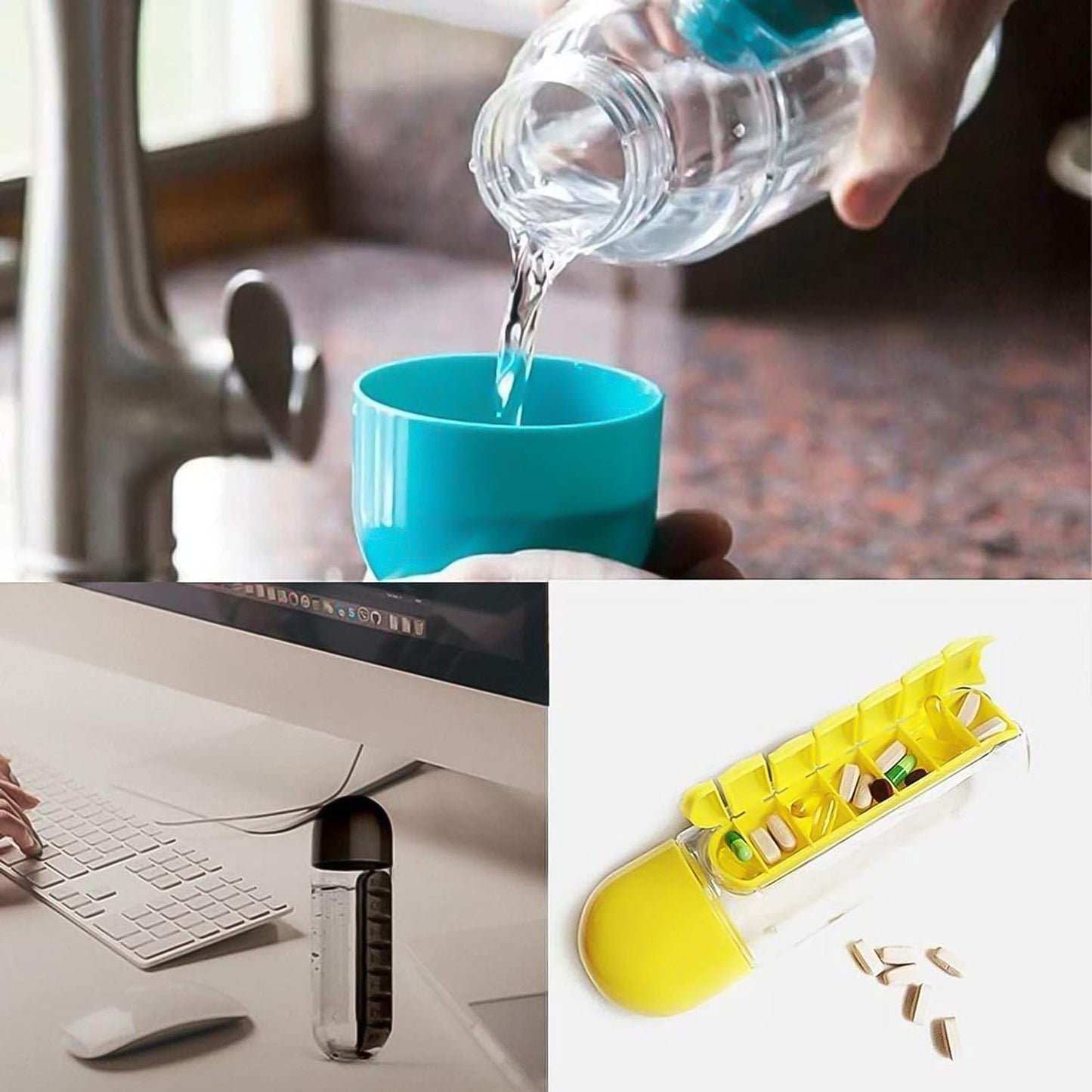 HydraMate – Pill & Water Bottle