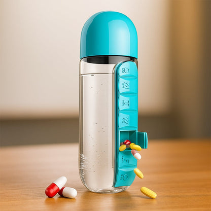 HydraPill Weekly Organizer Bottle 💊💧