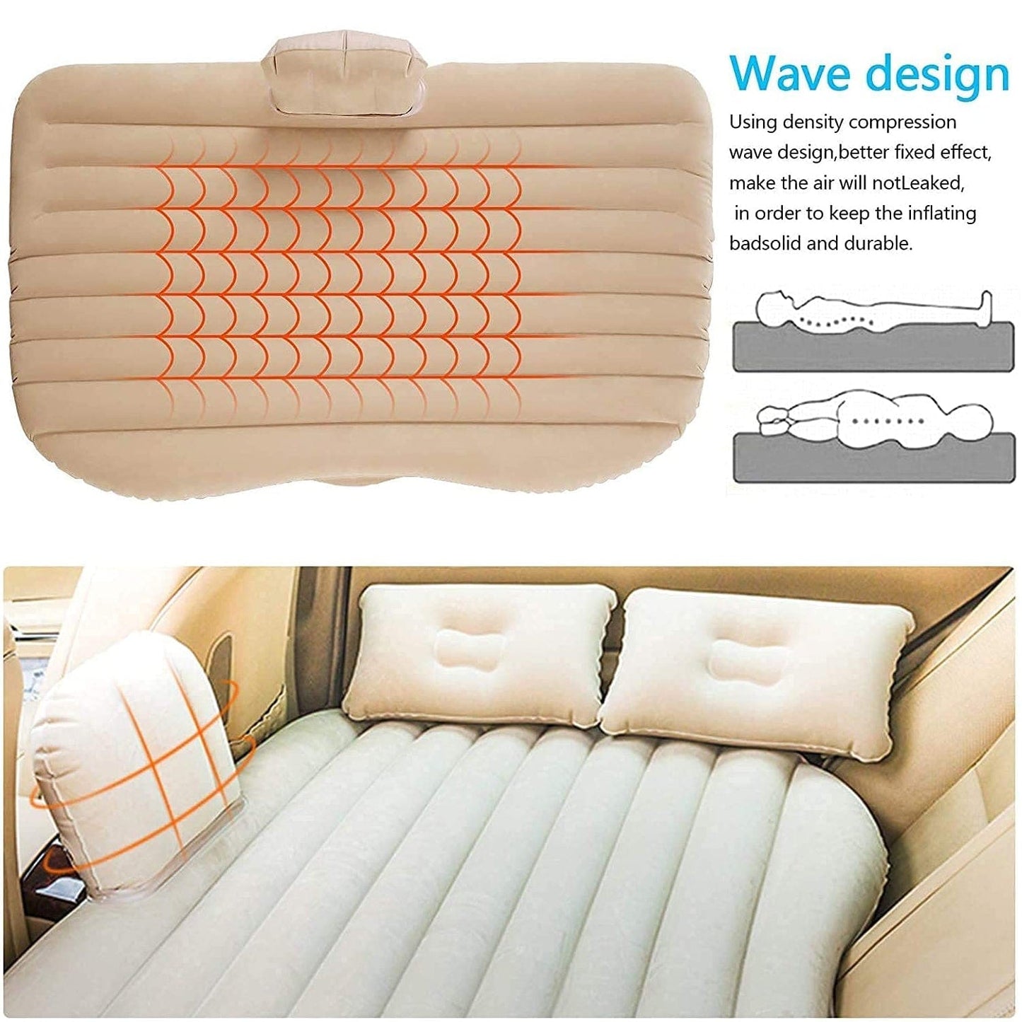 TravelMate Car Air Bed – Sleep Anywhere!